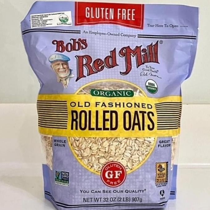 

Bobs Red Mill Gluten Free Old Fashioned Rolled Oats Gandum Sehat Usa Terlaris