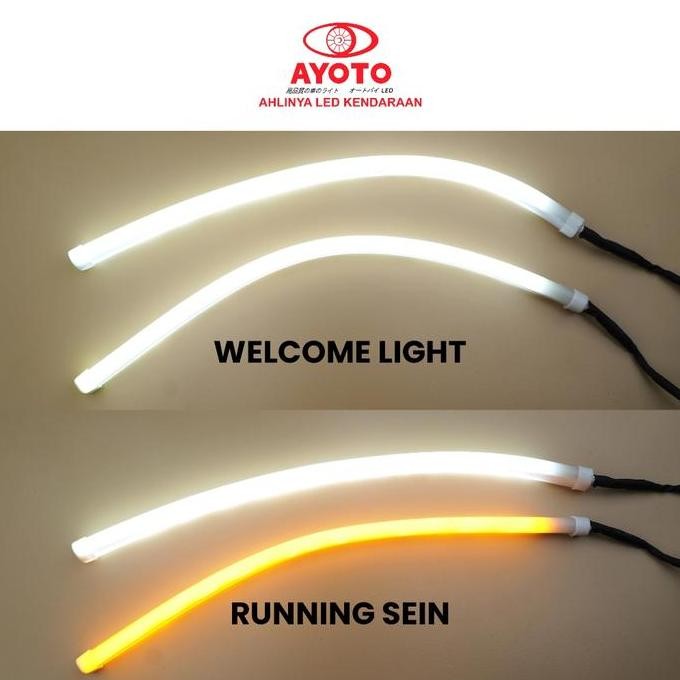 DRL ALIS RGB PREMIUM & DRL ALIS 2 MODE FITUR WELOME KONEKSI APLIKASI BLUETOOTH WELCOME LHT SEIN RUNN