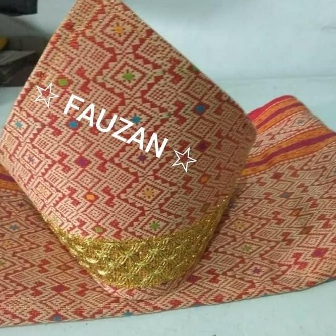 Selempang Palembang Topi Songket // Selempang Melayu // Topi Sumatra