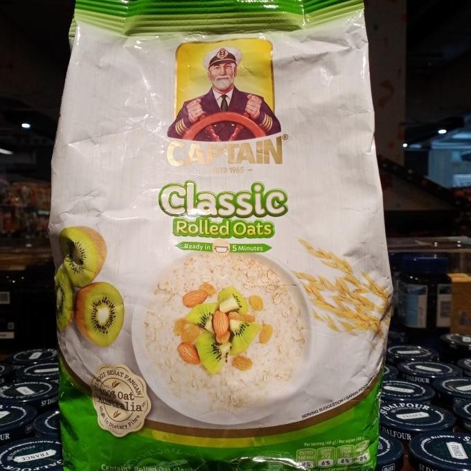 

Captain Oats Classic Rolled Oats 800Gr Terlaris