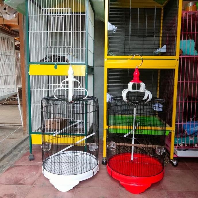 Kandang burung besi bulat Jumbo diameter 42cm inport
