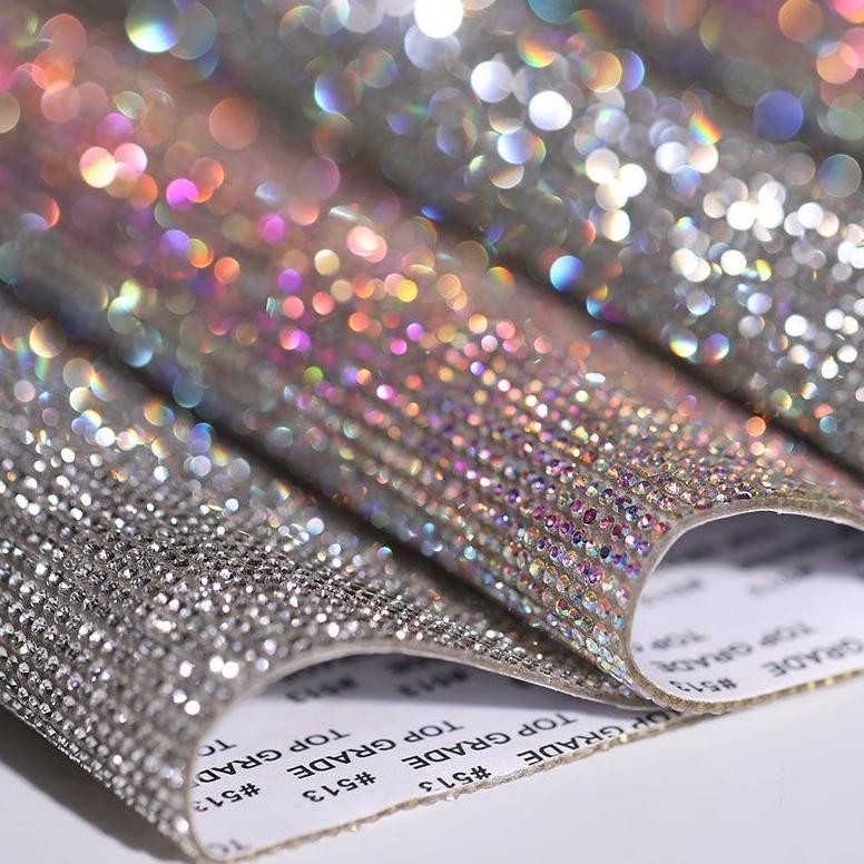 ASLI DIY STIKER KRISTAL BERLIAN IMITASI 12X20CM RHINESTONE STICKER DEKORASI MOBIL & KADO