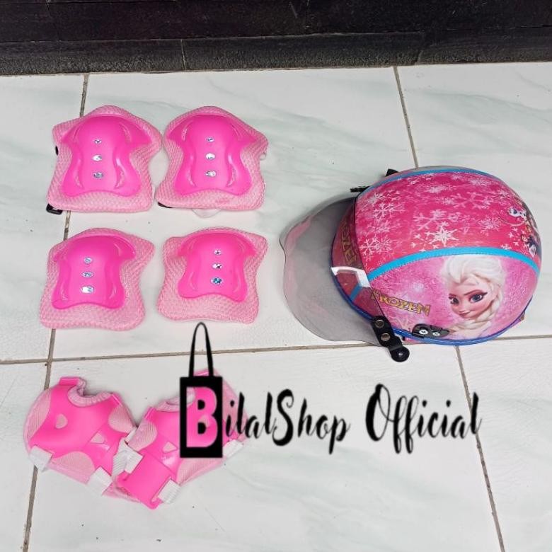 Helm Sepatu Roda / Helm Anak Anak Dan Deker / Helm Sepeda Anak Perempuan AST