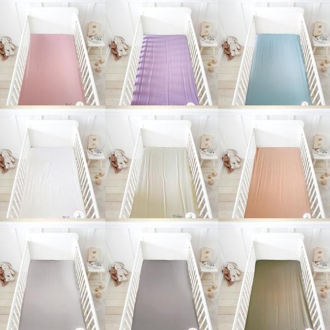 Sprei kasur bayi katun jepang polos