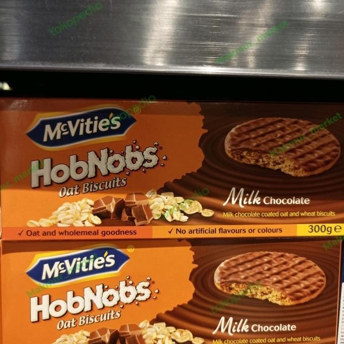 

Mc Vities Hob Nobs Milk Chocolate Oat Biacuit 300Gr Promo