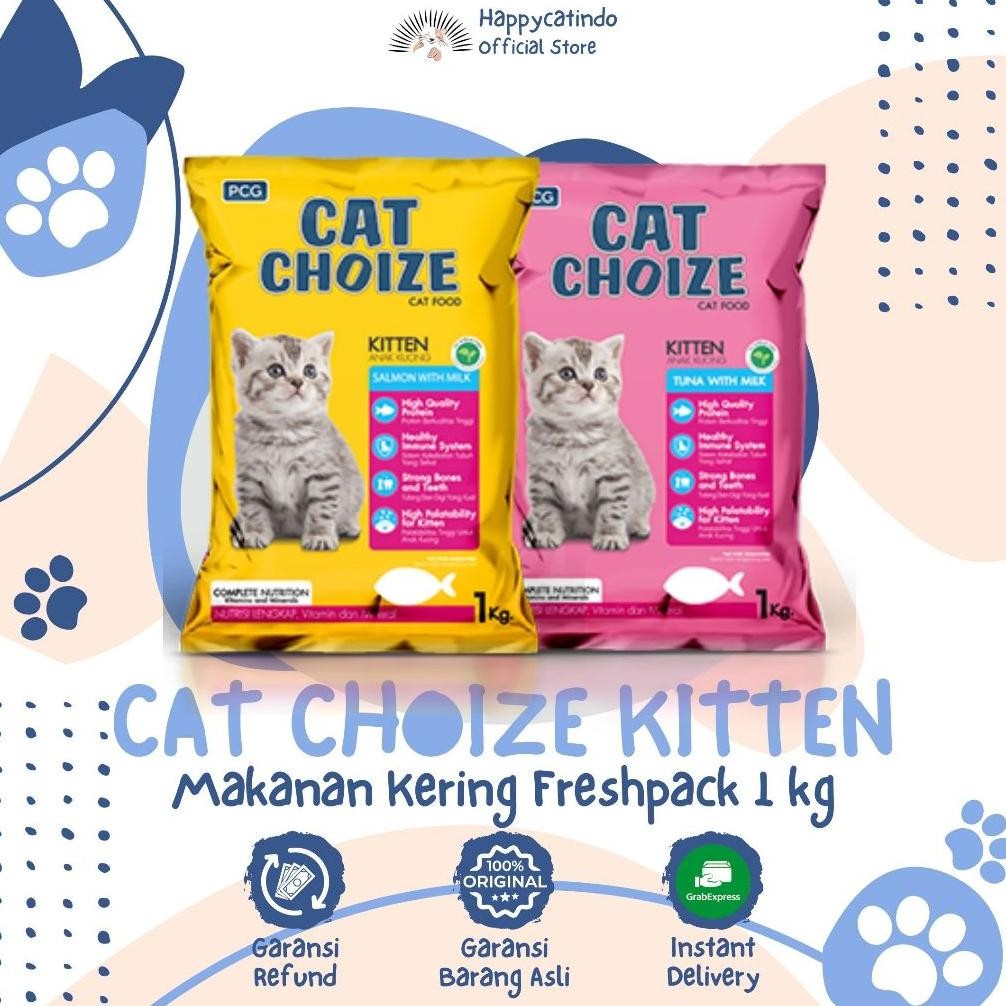 ASLI CAT CHOIZE DRY FOOD 1KG - MAKANAN KUCING DEWASA KEMASAN FRESHPACK