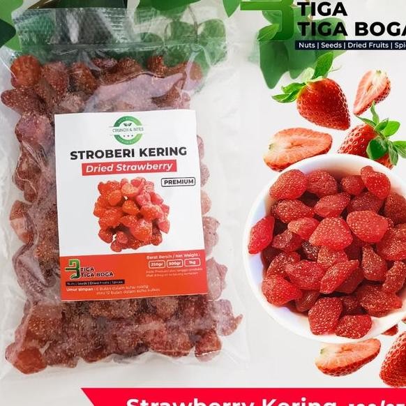 

Buah Strawberry Kering 250 Gram Dried Strawberry Fruit Quality Stroberi
