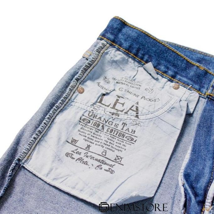 Celana Jeans Pria LEA 606 Original Denim Basic Standar Reguler Blue Denim High Quality Produc daps