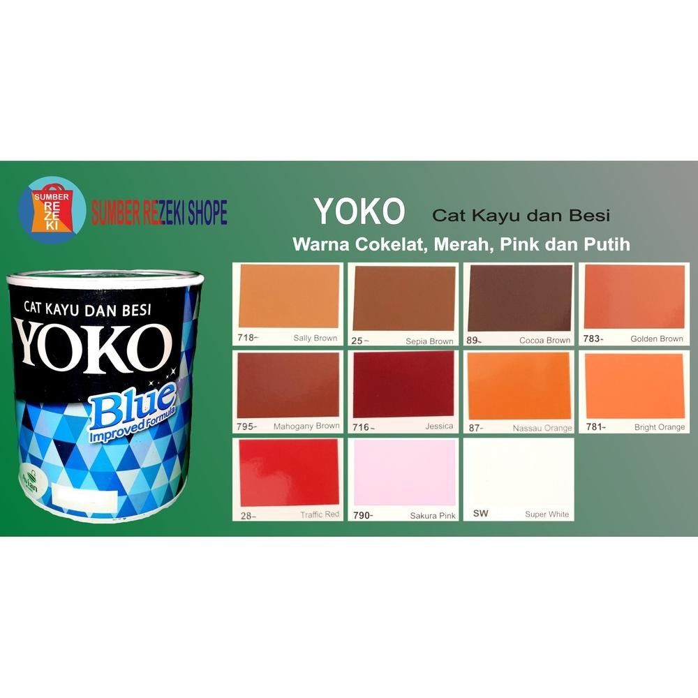 

Cat Minyak Besi,kayu,Plastik Warna Coklat,Merah,Pink,Putih YOKO Avian Brands SV9