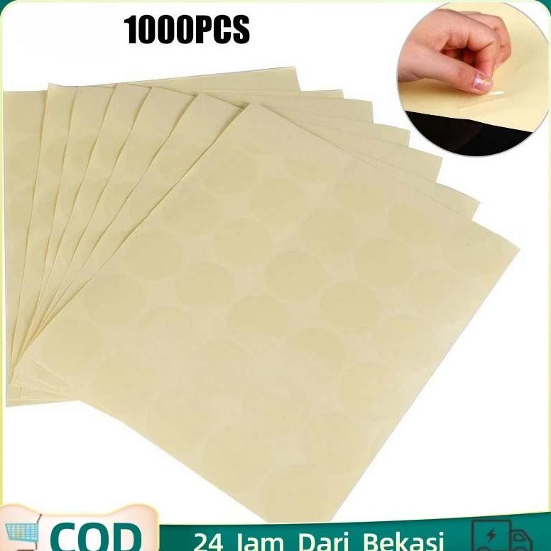 

1000 Pcs Sticker Label Transparan / Stiker Segel Transparan / Segel Sticker / Sticker Segel Bulat / Polos Label Stiker Kemasan SV9