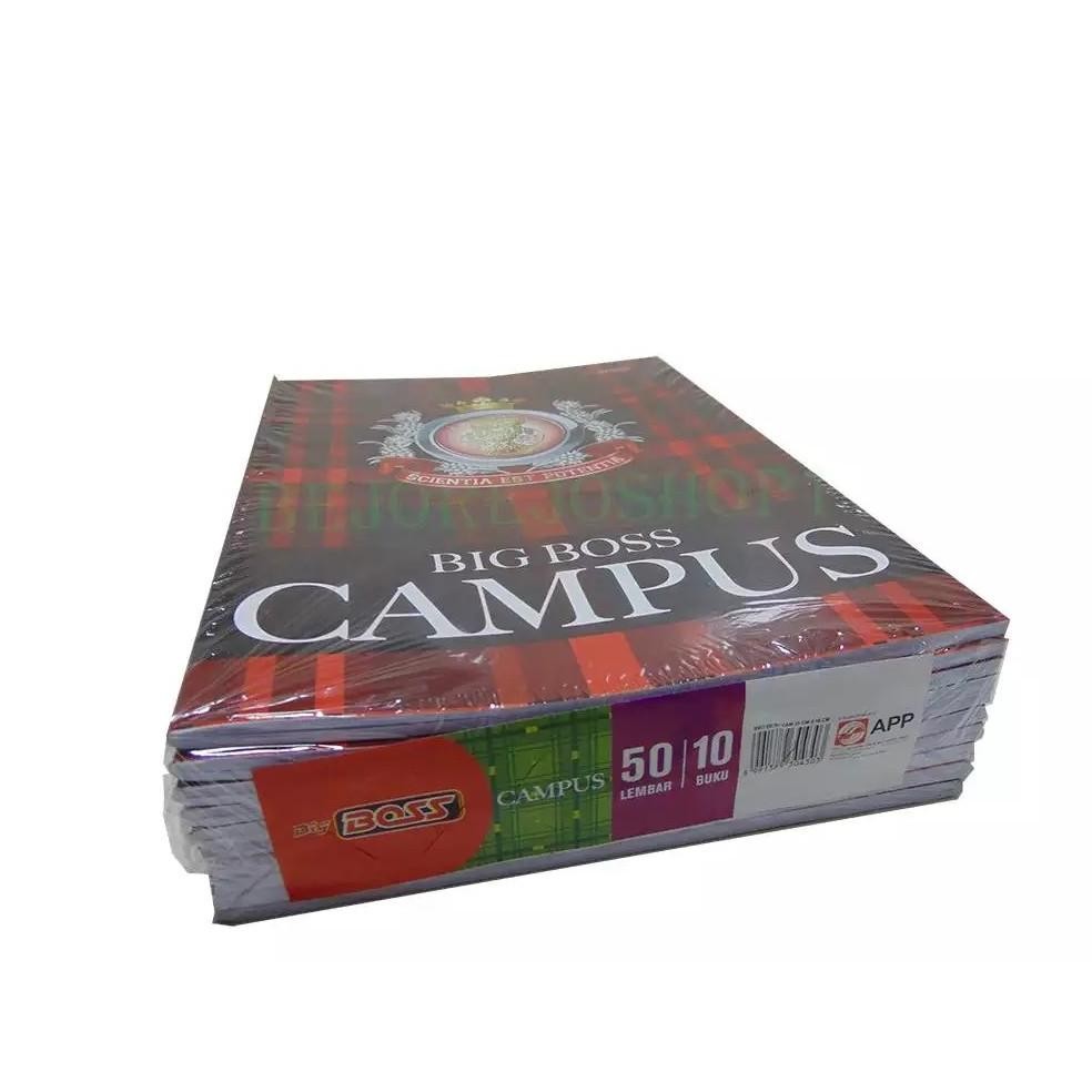 

Buku Tulis BIG BOSS CAMPUSS 50 Lembar ( 10 Pcs ) / Buku Sekolah B5 Campus Ukuran Besar Pak ( 10 BUKU ) SV9