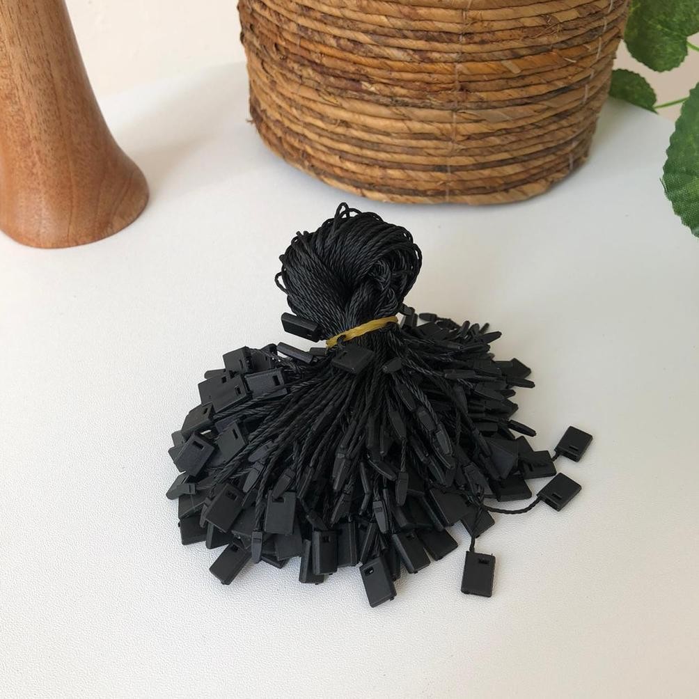 

[1000 PCS] Tali Hangtag Tali Hitam Dan Putih Hang Tag Label Baju SV9