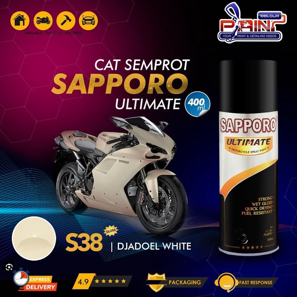 

SAPPORO ULTIMATE Cat Semprot S38 - Djadoel White SV9