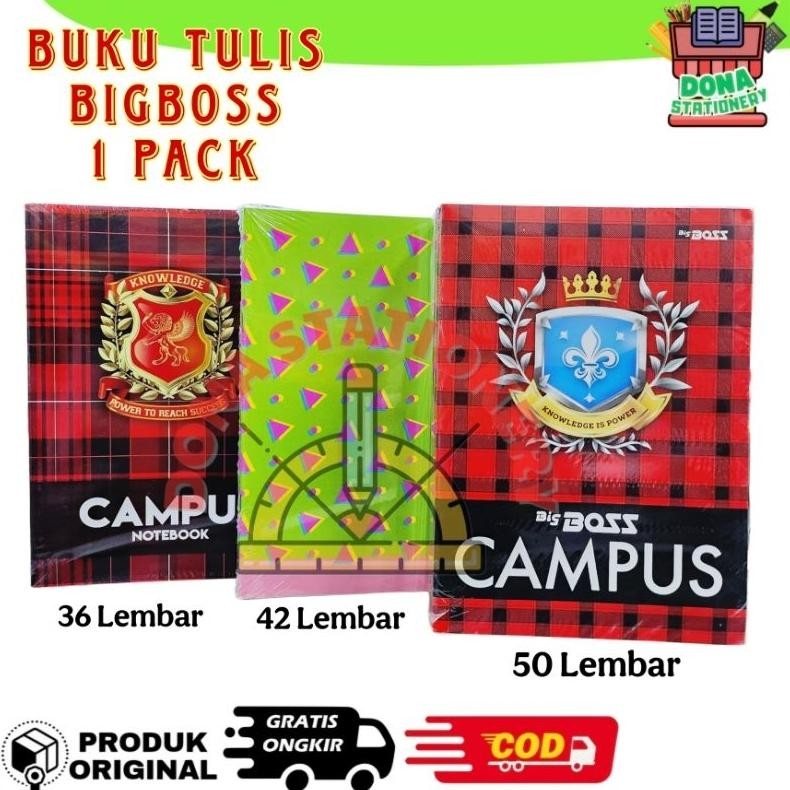 

[ PACK ] Buku Tulis BIG BOSS CAMPUS 50 LEMBAR | 36 LEMBAR | 42 LEMBAR | Buku TULIS BIGBOSS SV9