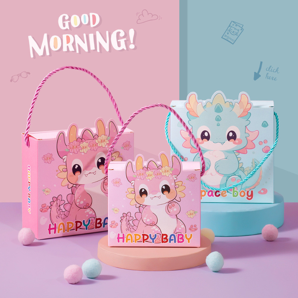 

PAOPAO Paperbox Happy Baby The Dragon Cute Kotak Hampers Tali Design