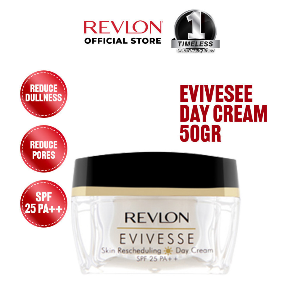 Revlon Evivesse Day Cream SPF 25 PA++ (krem pagi untuk mengencangkan kulit) - Skincare Revlon