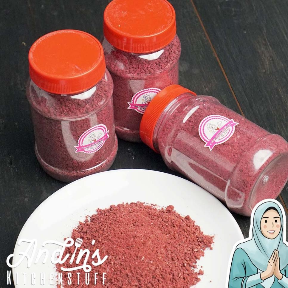 

Terasi Merah Bubuk Sangrai Matang 200 Gram Tanpa Pengawet Khas Garut Mak Ratih