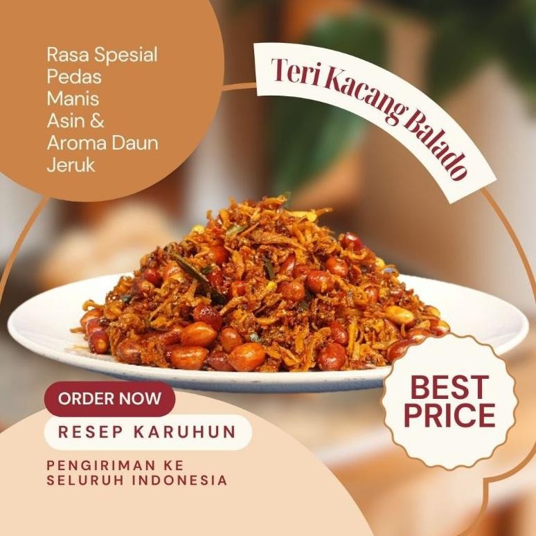 

Promo Teri Kacang Balado Berat 500Grm Makanan Instan Tanpa Pengawet Dgh-43
