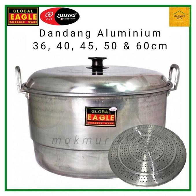 Panci Dandang Kukus 36 40 45 50 55 60 CM Aluminium Global Eagle / Panci Kukus Besar Maspion / Panci 