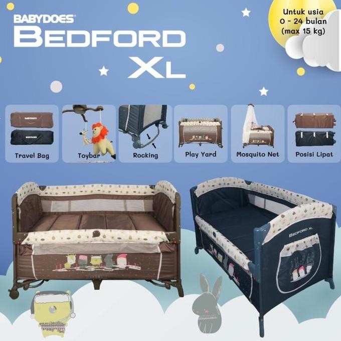 Box Babydoes Sidebed Bedford XL / Tempat Tidur Bayi Buka Samping