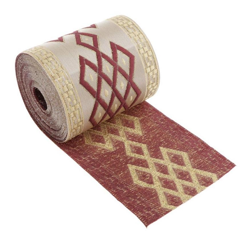 Sdn_12 5M Pita Kain Diy Pita Renda Batik Motif Bahan Kain Lebar 6Cm Webbing Motif Roll Renda India R