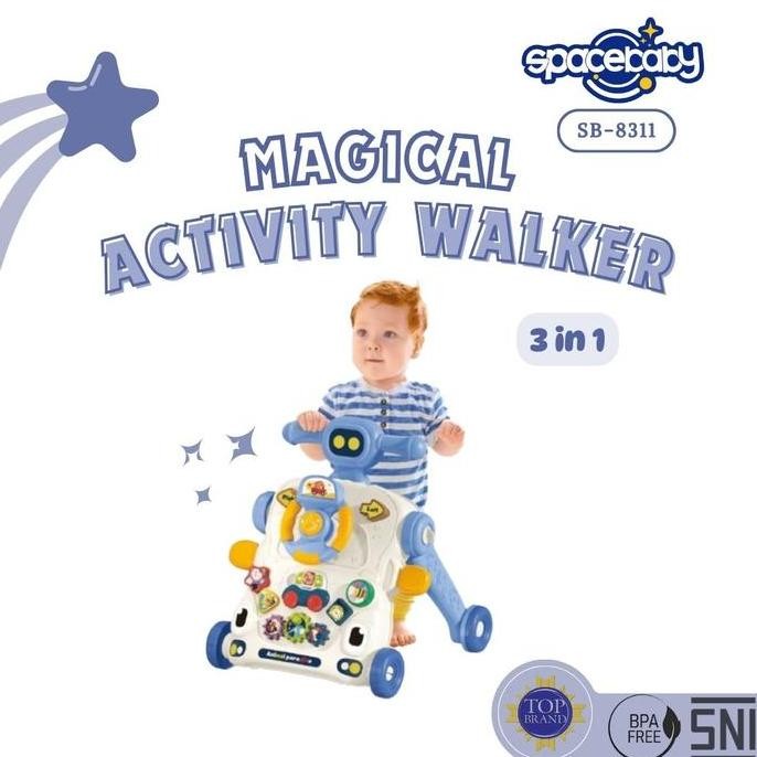 Spacebaby My Circus Push Walker (Baby Walker) 3 in 1 SB 8311