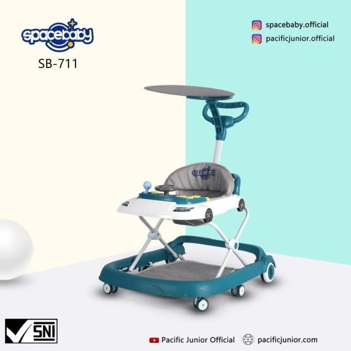 Baby Walker 3 in 1 SPACE BABY WALKER SB 711 + Dorongan -