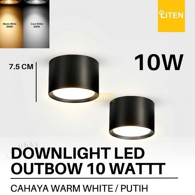 Terlaris Lampu Downlight LED Outbow 10 watt Bulat Tebal 10w 4 Inch / Lampu Plafon Out bow Bulat SALE