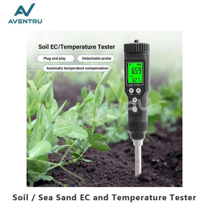 TERBARU - Pengukur EC Temperatur Tanah Pasir Soil Sea Sand EC Temperature Tester Meter