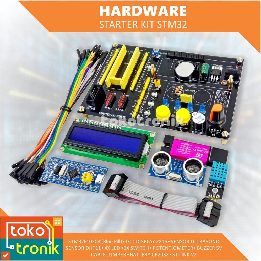 Starter Kit STM32 Paket Lengkap Belajar Pemrograman STM32 Bluepill