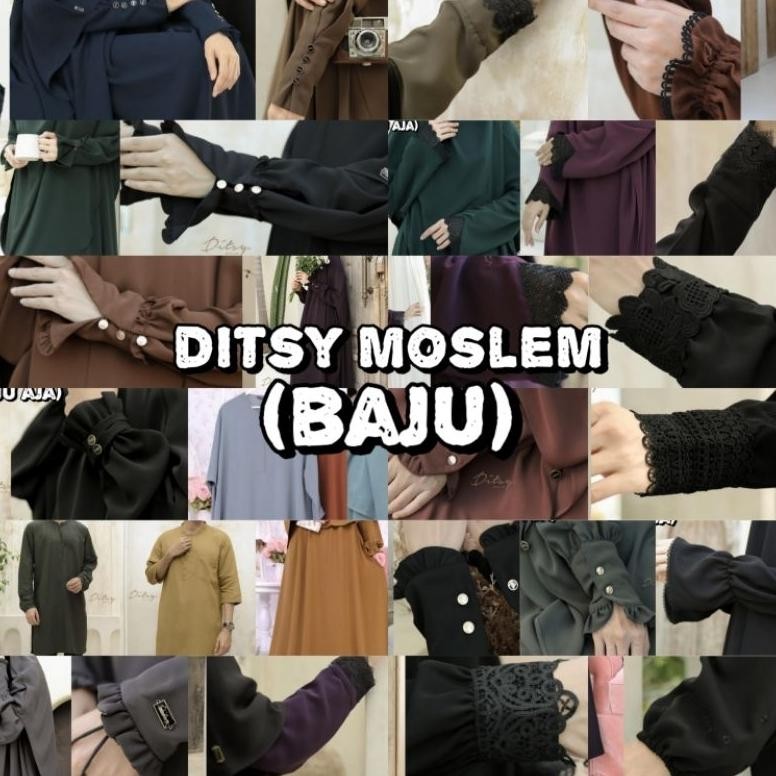 BAJU DITSY MOSLEM DITMOS MEI SIAP KIRIM Lavenna Black, Lucille Coffeemilk, Locilia Black Locilia Ant