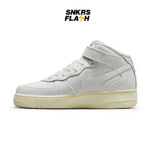 NIKE Force 1 07 Mid Lx Summit White Sepatu Sneakers Wanita - DZ4866121 - Size 37.5
