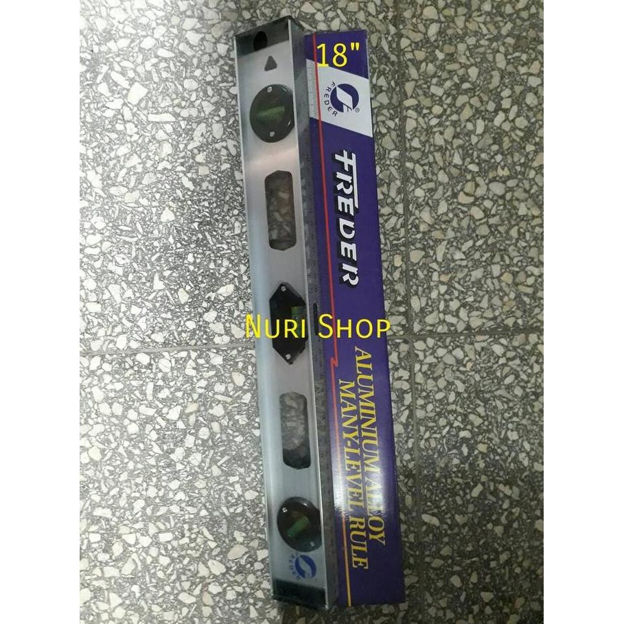 JUAL Waterpass FREDER 18" (Tanpa Magnet)