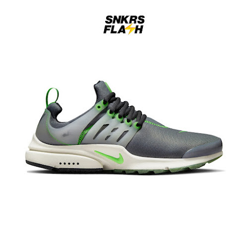 NIKE Presto Smoke Grey Scream Green Sepatu Sneakers Pria - FJ2685001 - Size 38.5