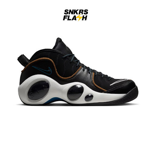 NIKE Zoom Flight 95 Black Valerian Blue Sepatu Sneakers Pria - DV6994001 - Size 44.5