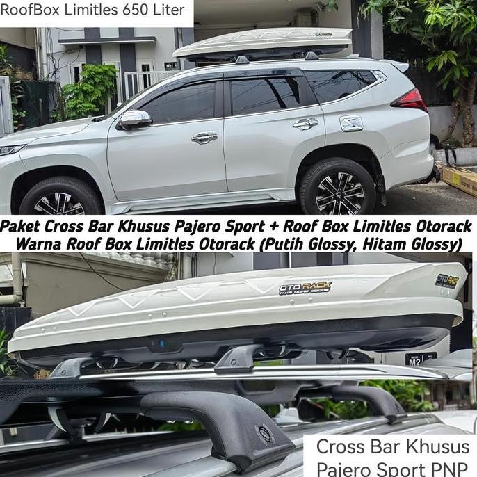 * Roof Box Atas Pajero Sport + Cross Bar Pajero Sport Khusus Otorack *
