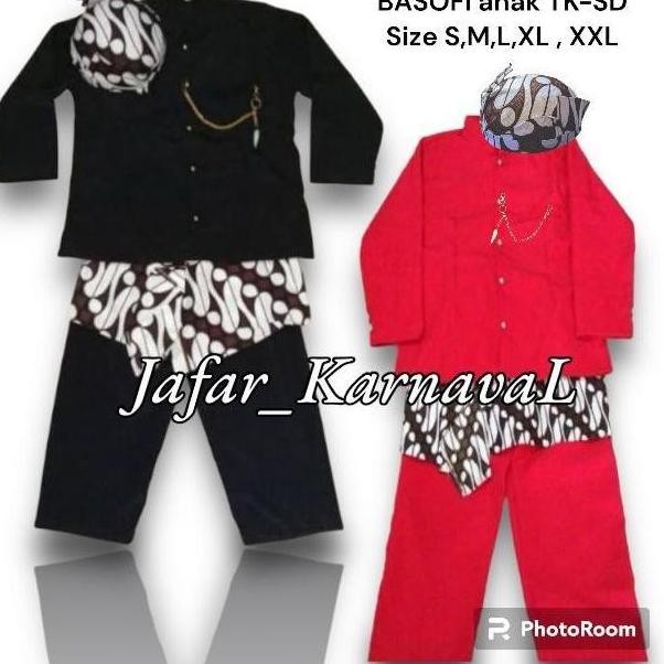 Baju Basofi Anak /Baju Adat Jawa Basofi Anak