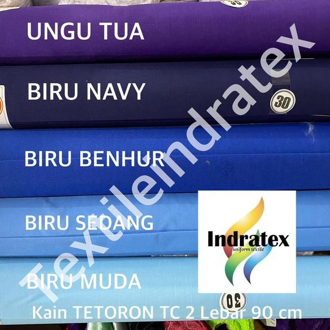 ( per 1 roll ) kain TETORON TC 2 Lebar 90 CM bahan craft spanduk sablon print printing sublim sublim
