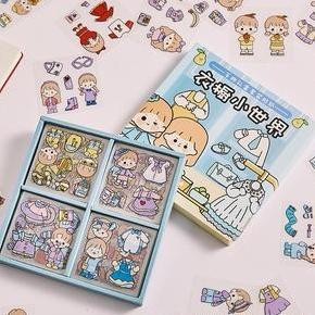 Sticker Lucu Aesthetic 2D 3D Stiker Botol Minum Anak Stiker Buku DIY [terbaik]