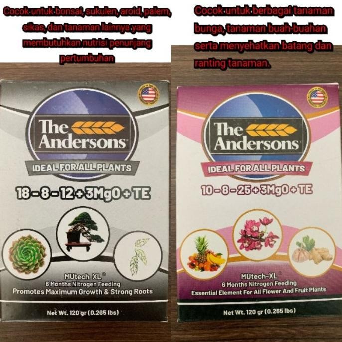 [Expert] THE ANDERSONS pupuk slow release made in USA 500gr 120gr The anderson hitam ungu pink 10-8-