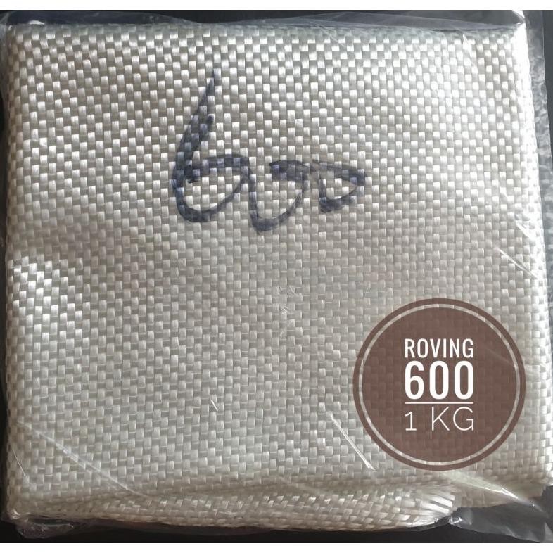 TERLARIS Woven Roving 600 / Serat Fiberglass Anyaman Kotak / Kain Serat Fiber Roving 1 KG Siap kirim