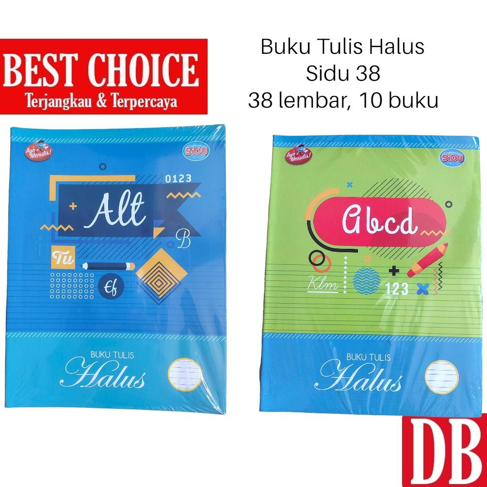 

Buku Tulis Halus / Garis Tiga SIDU / VISION 38 Lembar (10 Pcs)