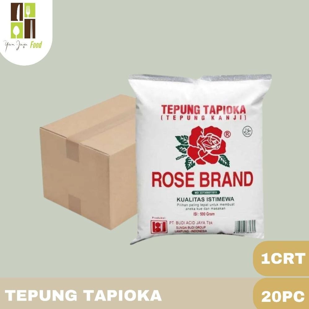

Rose Brand Tepung Tapioka 1karton Isi 20pcs /500g