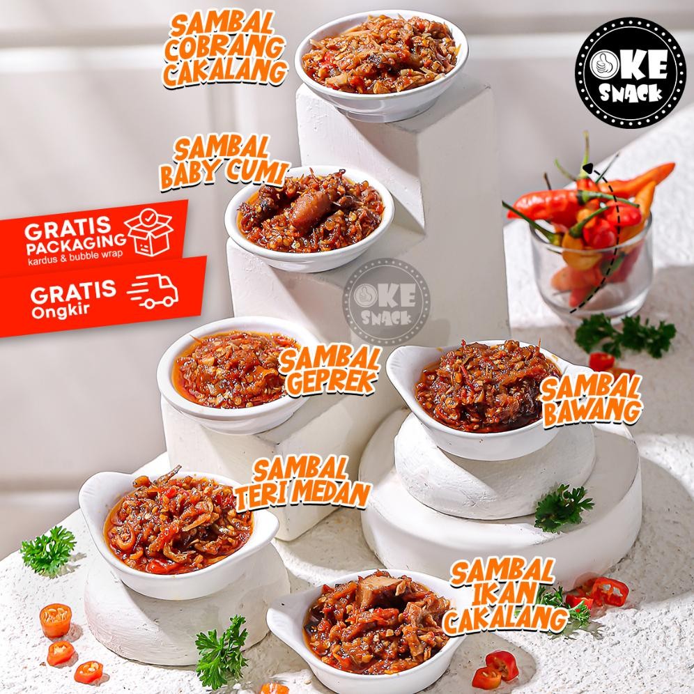 

Sambal Mpok Sur Geprek/Cumi/Teri/Bawang 100gr RB10