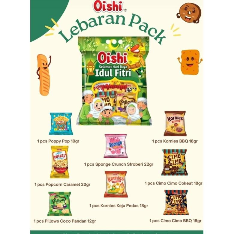 

Joeraganlapak Oishi Snack Pack Idul Fitri Lebaran Red Gift Bag Cuckoo Hadiah Anak Jajan Hari Raya Popcorn Sponge Crunch Poppy Pop Kornies Cimo Pillows Ready Stok