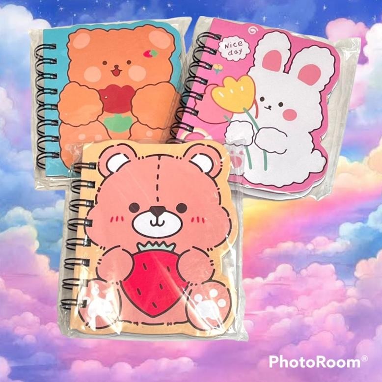 

JoeraganlapakBuku Catatan Binder Ring Journal Karakter Mini Notes Kartun Kuromi Bts Alien Bear Unicorn Cat Baru