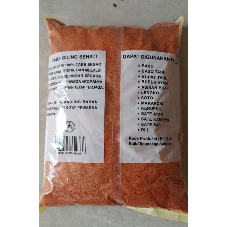 

Cabe Bubuk Halus SEHATI 1Kg Pedas Super 2 RB10