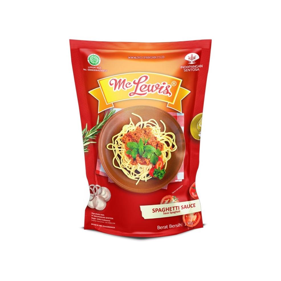 

MC LEWIS SPAGHETTI SAUCE 1 KG SPAGETI SPAGHETI SAUS MCLEWIS RB10