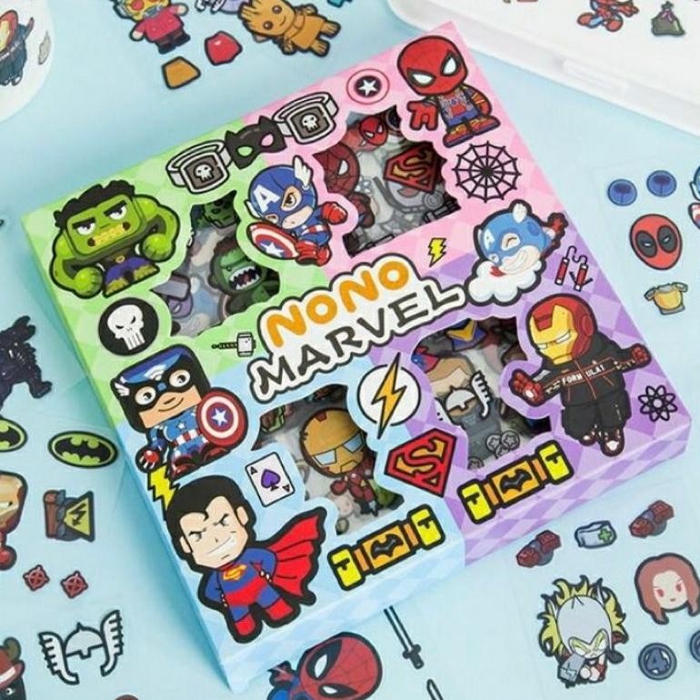 

Joeraganlapak Sticker Avengers Marvel Anak Cowo Stiker Nono Mix Karakter Avengers Isi 100 Pcs Spiderman Superman Ironman Capten America Hulk Hero Ready Stok