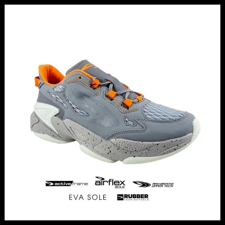 Sepatu 910 Nineten Lynx Rv-Lite Abu-Abu/Jingga (Sportstyle) Terlaris